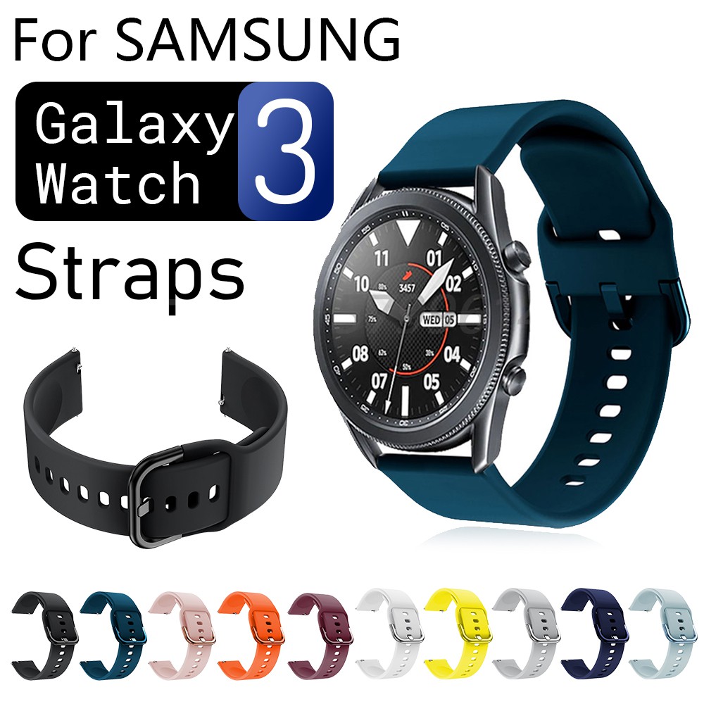 Mềm Dây Đeo Silicon Thay Thế Cho Đồng Hồ Thông Minh Samsung Galaxy Watch 3 41mm / 45mm 20mm 22mm