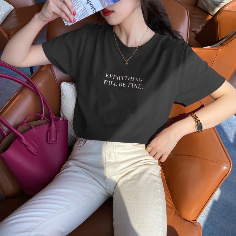 Áo Thun Tay Ngắn Dáng Rộng Phong Cách Hàn Quốc Thời Trang Mùa Hè Hàng Mới Dành Cho Bạn Nữ sc3528