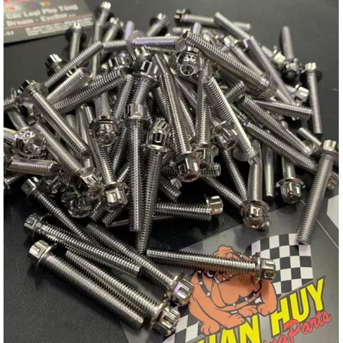 Ốc inox 304 salaya gắn lốc máy các loại xe wave dream si ex win sonic satria winner exciter vario air blade vision fu