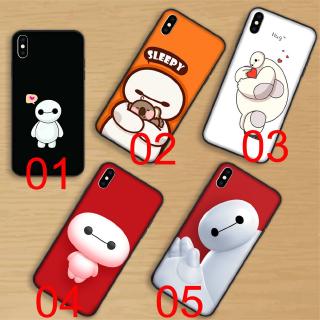 Đen Ốp Điện Thoại Mềm In Hình baymax big hero Cho iphone 6 6s 7 8 plus x xs max xr 5 5s se
