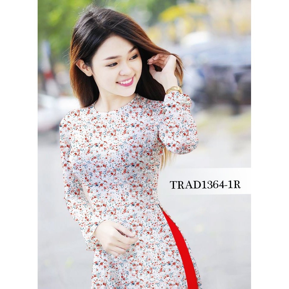 VẢI ÁO DÀI TẰM Ý-HỌA TIẾT HOA SIÊU NHÍ-SIÊU DỄ THƯƠNG