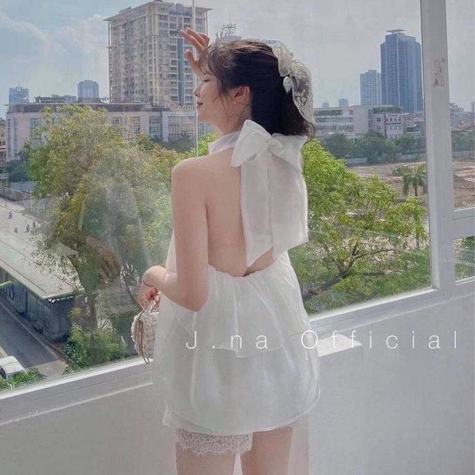 Áo tơ cổ yếm siêu xinh siêu hot