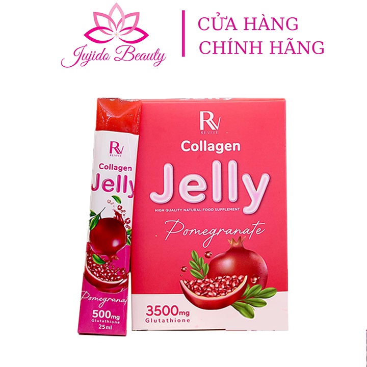 Thạch Trắng Da Jelly Pomegranate Thụy Sĩ, Thạch Lựu Collagen Dưỡng Trắng Da Toàn Thân Cấp Tốc Đẹp Da Hộp 7 Gói