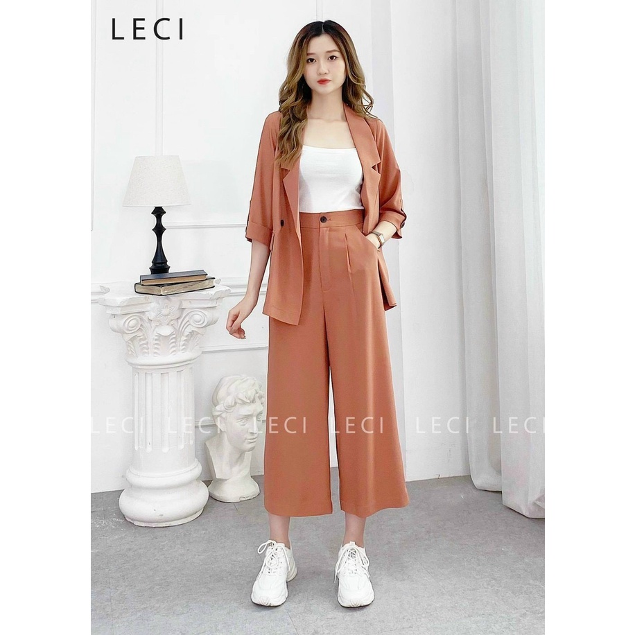 Set Bộ Vest Quần Dài 3 món công sở chất tuyết mưa cao cấp phong cách sành điệu