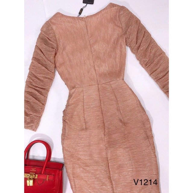 Váy be body nhún kèm đai thiết kế độc quyền DVC