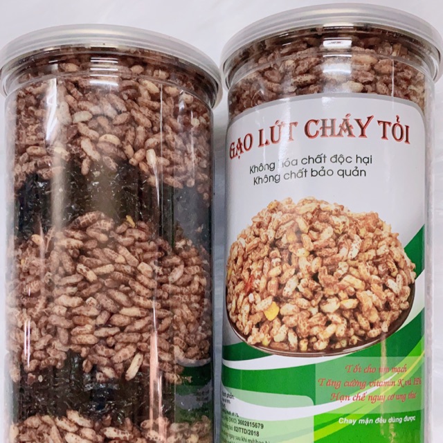Gạo Lứt Cháy Tỏi Rong Biển -43k ( CHAY MẶN ĐỀU DÙNG ĐƯỢC )