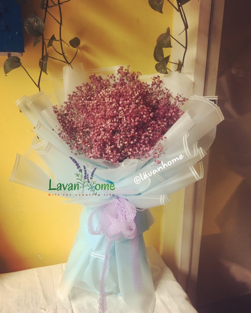 Bó hoa khô baby hồng - Quà tặng các dịp lễ như 20/10, 20/11, lễ giáng sinh, lễ tình nhân, 8/3 hay sinh nhật, tốt nghiệp | BigBuy360 - bigbuy360.vn