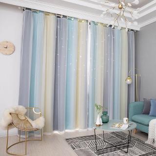 Lyhome Rèm Lưới Cách Nhiệt Hai Lớp Lỗ Rỗng Họa Tiết Ngôi Sao Cho Phòng Khách / Phòng Ngủ / Phòng Khách