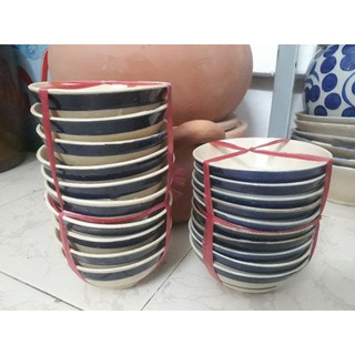 Chén kiểu xưa viềng xanh loại 1