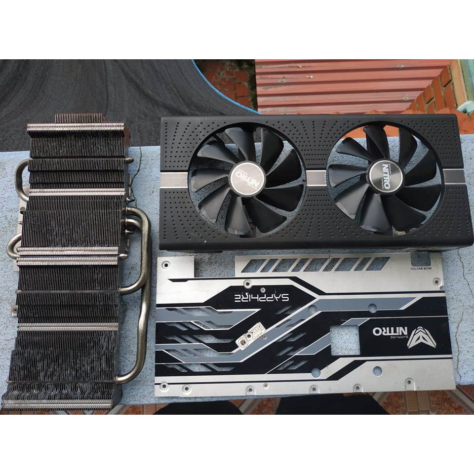 Bộ fan và tản nhiệt VGA Sapphire RX 570, RX 580 NITRO+