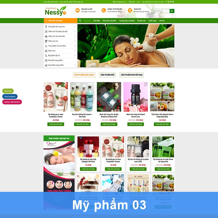 Website Bán Mỹ Phẩm ( Tặng miễn phí Hosting 1 năm + USB 4GB) | BigBuy360 - bigbuy360.vn