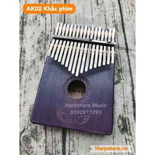 ĐÀN KALIMBA KHẮC PHÍM ARES AK02 Tím -(CÓ VIDEO)