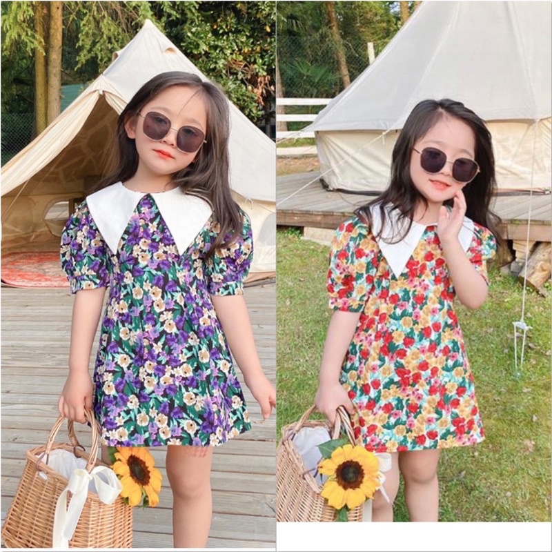 Váy avakids-Girls có cổ