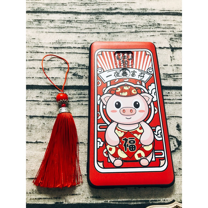 [Freeship toàn quốc từ 50k] ỐP TẾT HUAWEI MATE 20X ỐP DẺO IN HÌNH CHÚ HEO XINH TẶNG KÈM LỤC LẠC