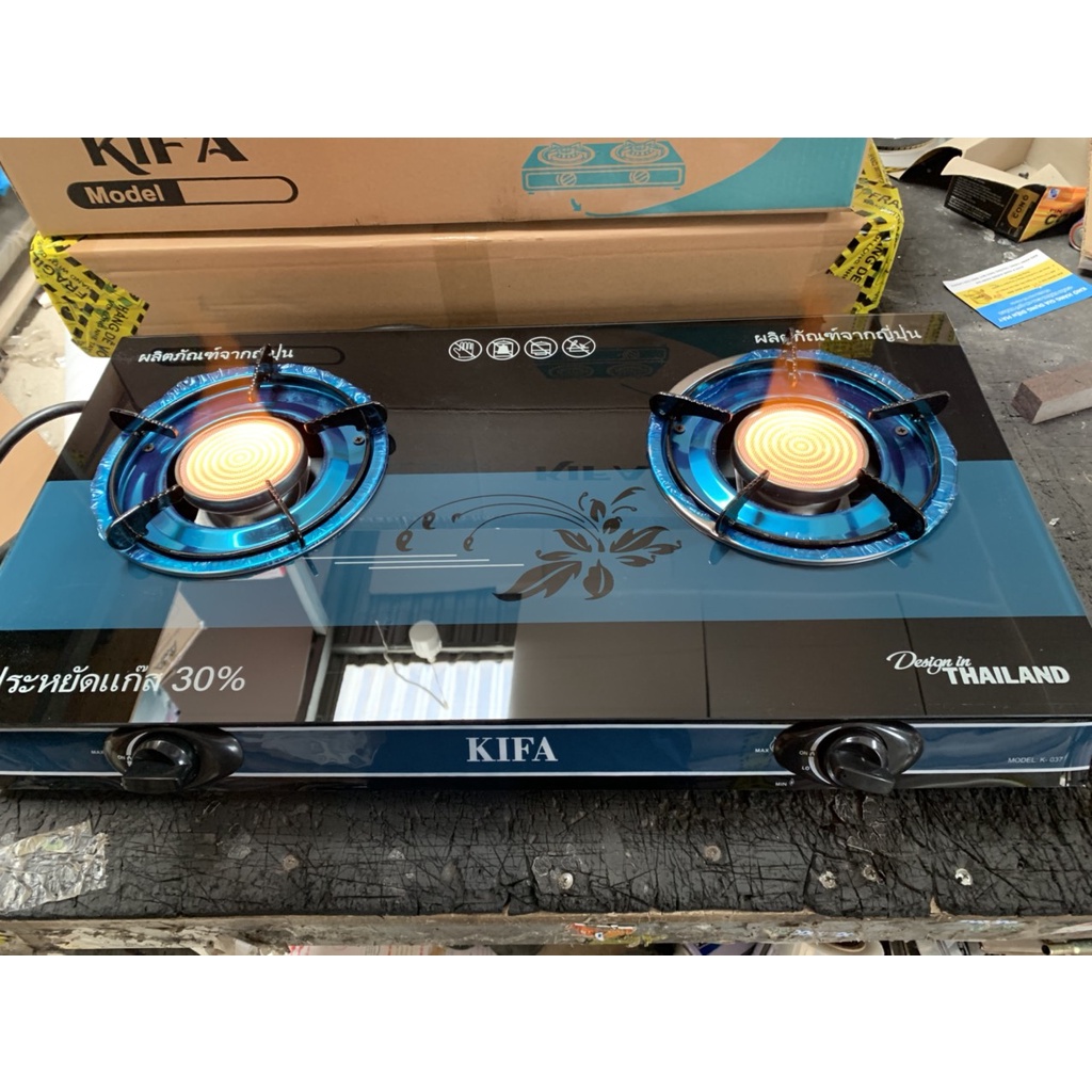 Bếp gas đôi hồng ngoại tiết kiệm gas KIFA  Mới 100%+ tặng dây gas cổ dê-bảo hành 12 tháng