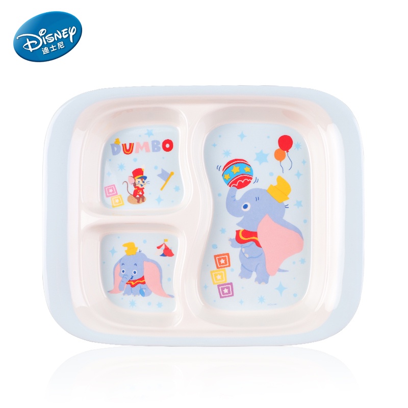 Khay chia thức ăn 3 ngăn bằng Melamine cao cấp chịu nhiệt cho bé