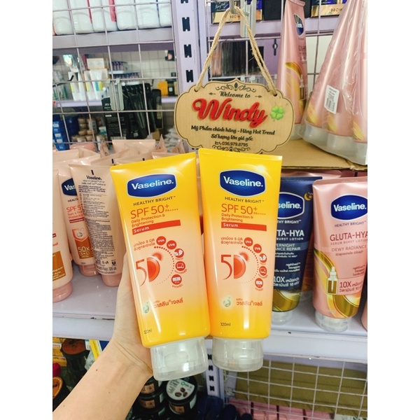 Dưỡng thể vaseline 50x Thái Lan 320ml - Chính Hãng