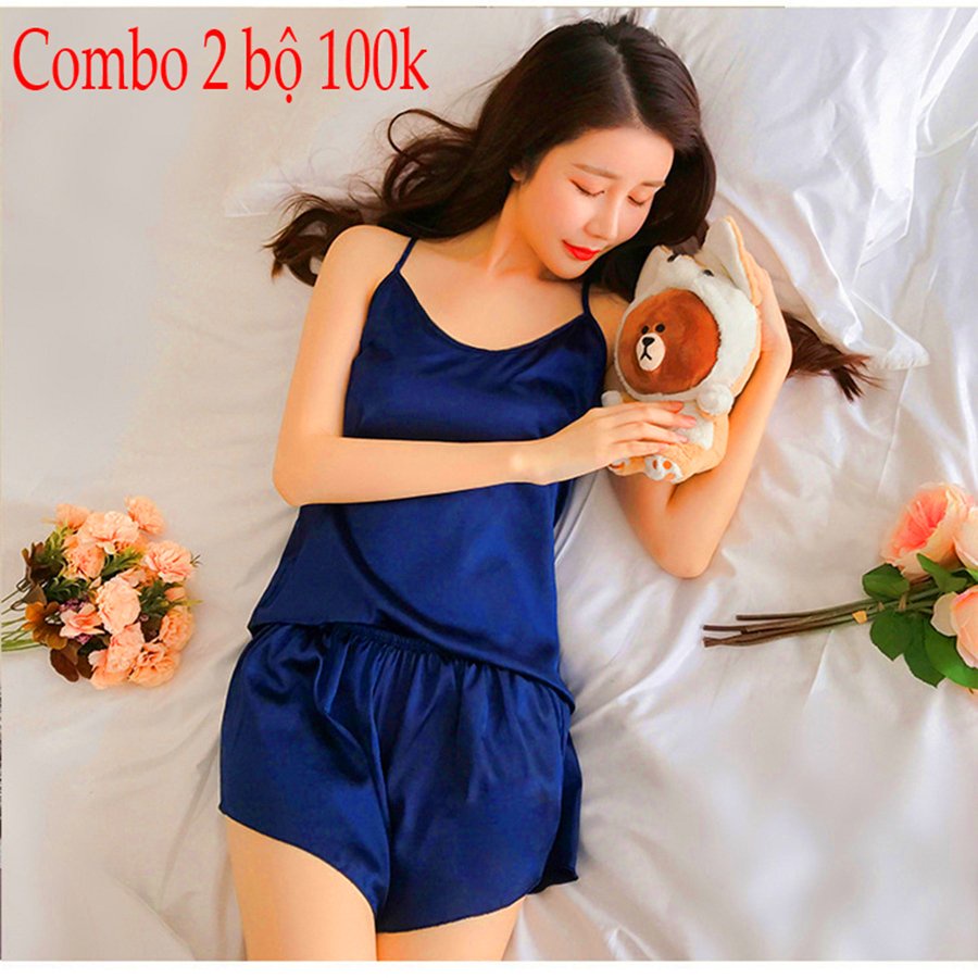 Xả1 Bộ Ngủ 2 Dây Nữ Chất Vải Lụa Mềm Poly, Bộ Ngủ Gợi Cảm Ảnh Shop Chụp | BigBuy360 - bigbuy360.vn