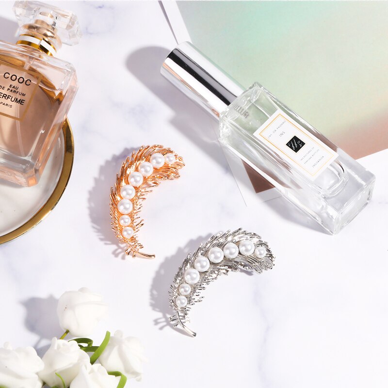 Trâm Cài Áo Hình Lông Vũ Phong Cách Vintage Thời Trang Dành Cho Nữ