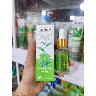 Serum mụn, thâm, mờ sẹo trắng da trà xanh tinh chất serum 20ml