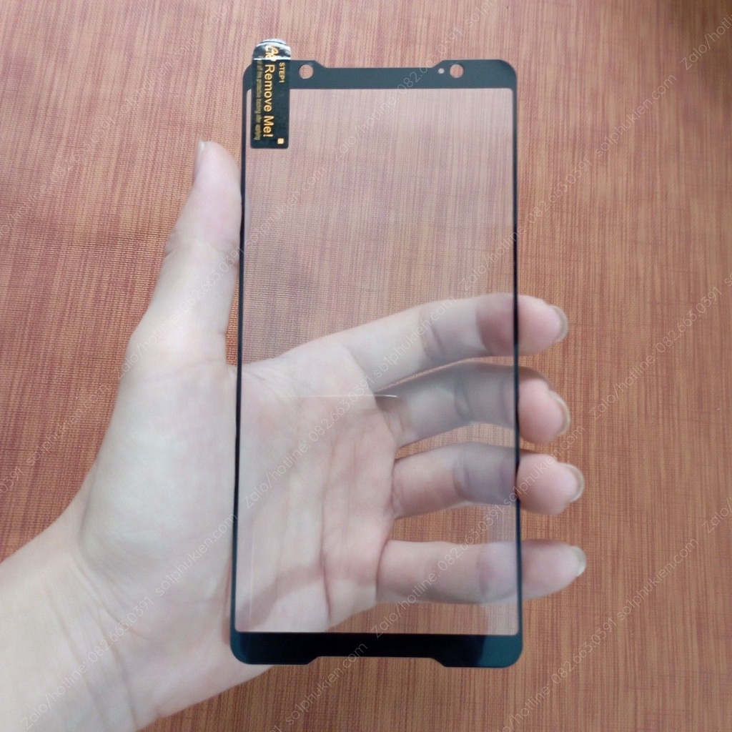 Kính cường lực Asus Rogphone (Rog phone) ZS600KL full màn, full keo bền đẹp