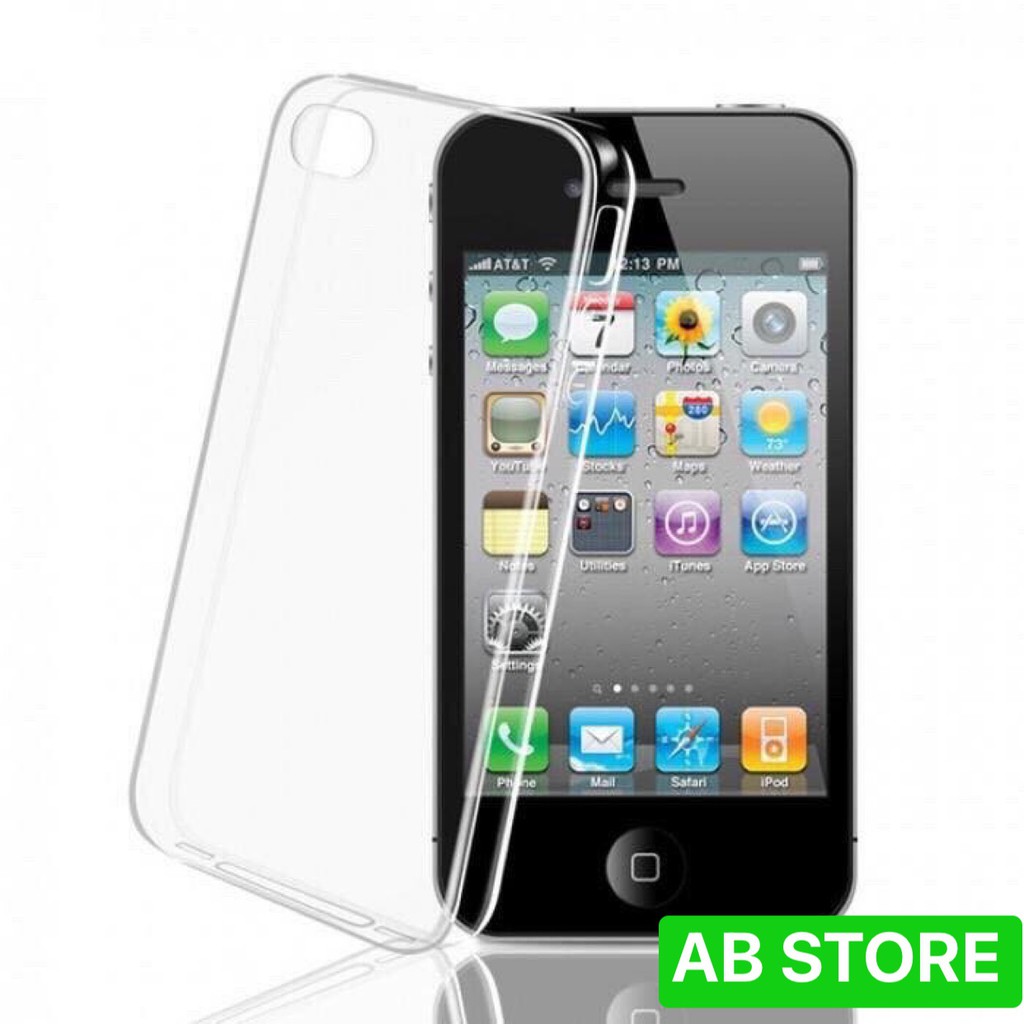 Ốp Lưng Điện Thoại Silicon IPHONE 4G / 4S Dẻo Mềm Trong Suốt - AB STORE