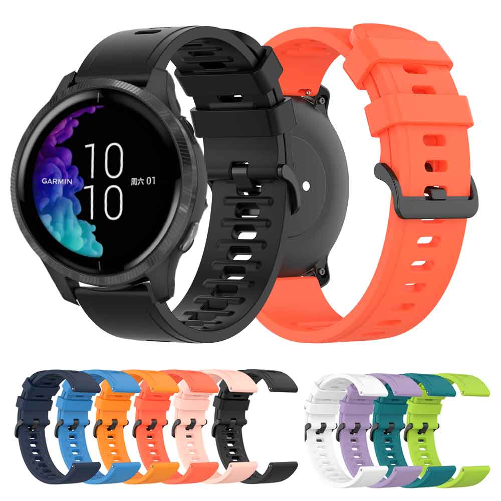 Dây Đeo Silicone 20mm Cho Đồng Hồ Thông Minh Garmin Venice / Venice Sq 3 / Vivomove Hr