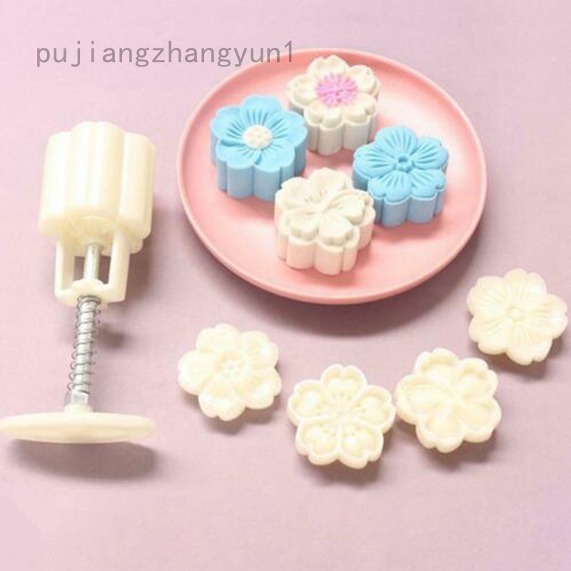 Bộ 4 Khuôn Làm Bánh Trung Thu 30g / 50g