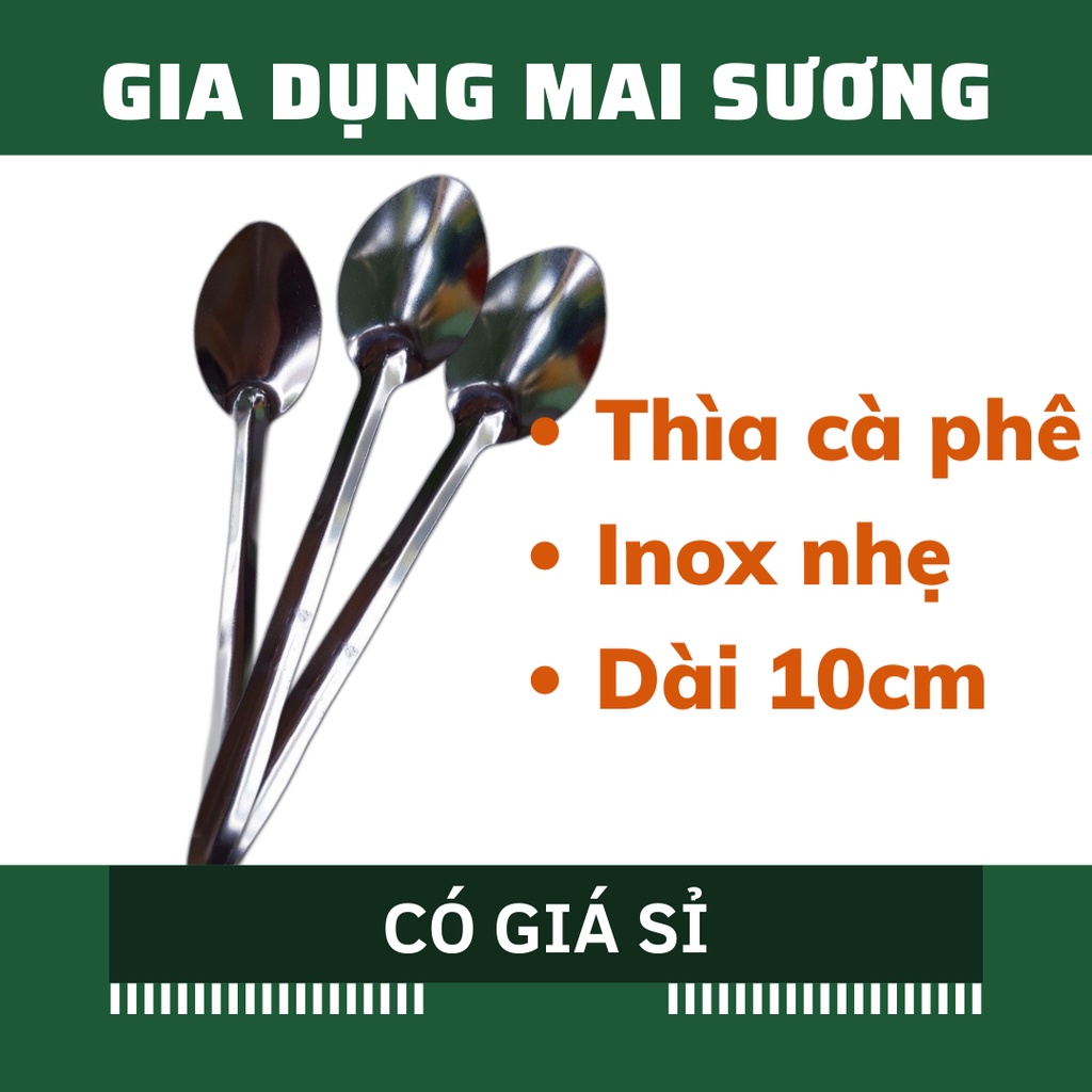 Muỗng Thìa INOX Nhỏ Cà Phê Đen