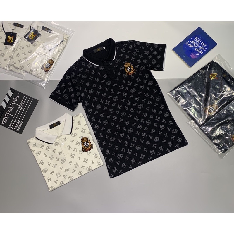 Áo thun cổ trụ thêu logo nổi(chất thun cotton 100%) | BigBuy360 - bigbuy360.vn