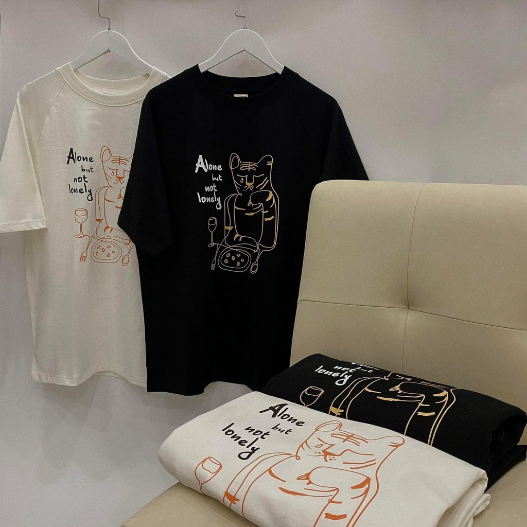 Áo phông tay lỡ unisex form rộng con HỔ Sad_Áo thun tay cộc nam nữ basic, hottrend
