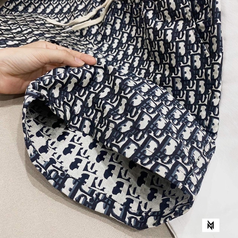 Set bộ thun Dior-2340 vân chìm túi ngực, bộ thể thao Diorr hot trend 2022, Bin Store