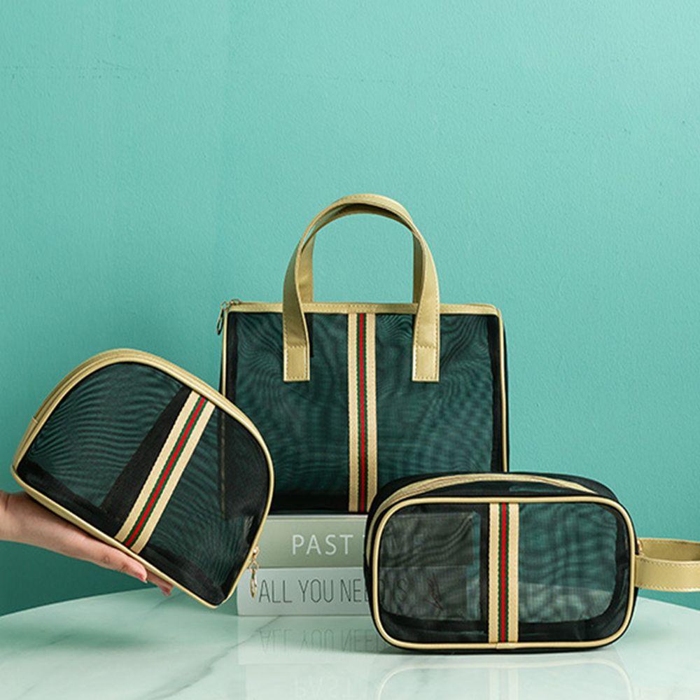 Túi Lưới Trong Suốt Đựng Đồ Trang Điểm Tiện Dụng Khi Đi Du Lịch