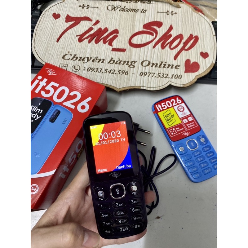 Điện thoại itel it5026 loa to phím to pin trâu có hỗ trợ giọng nói 2 sim bảo hành chính hãng 12 tháng | BigBuy360 - bigbuy360.vn