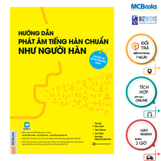 Sách Hướng dẫn phát âm chuẩn như người Hàn Quốc Mcbooks