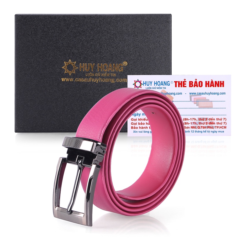 Thắt lưng nữ da bò nhiều loại màu hồng HP5129-33-38-42