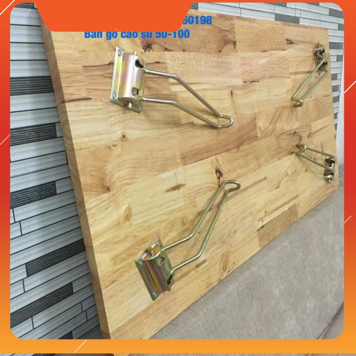 Bàn gỗ cao su nguyên khối 50*80*28 cm (Bh 5 năm)