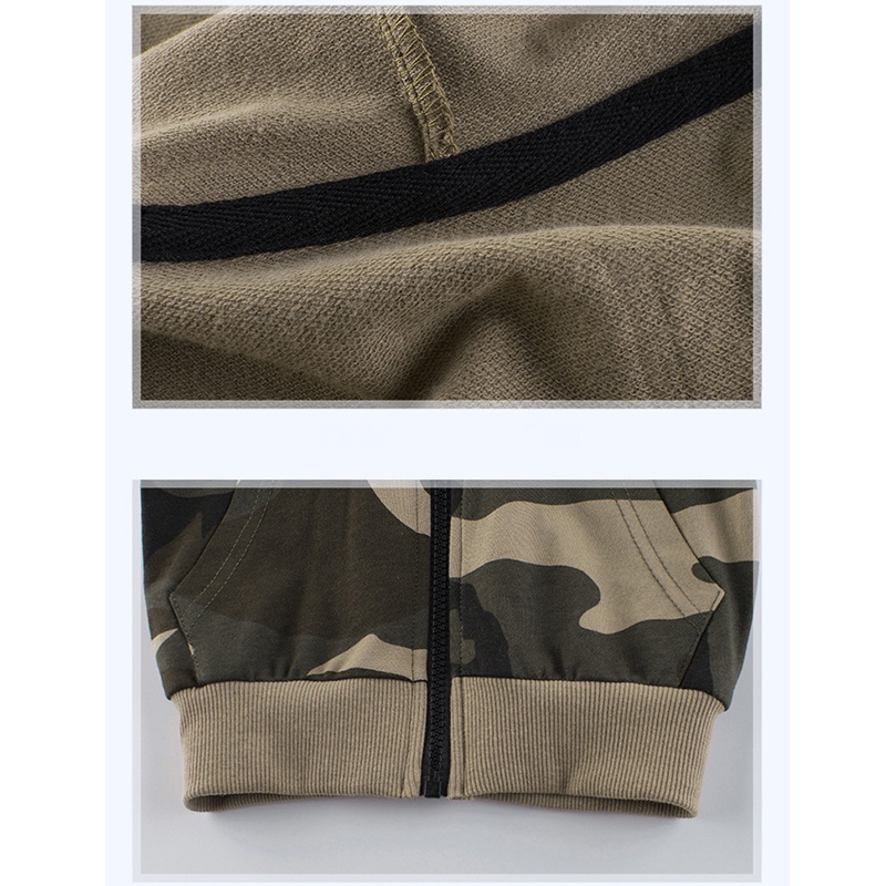 Áo khoác hoạ tiết rằn ri cho bé trai