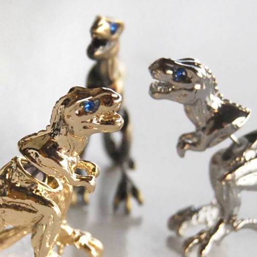 Khuyên Kẹp Vành Tai Hình Khủng Long T-Rex Cá Tính(pierced earring)