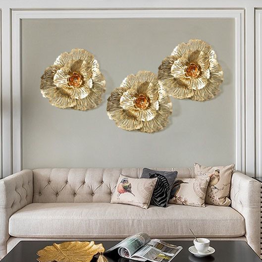 Hoa sắt trang trí decor 3D ấn tượng MẪU MỚI