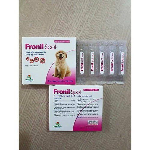 Nhỏ gáy trị ve, rận, bọ chét chó mèo Fronil