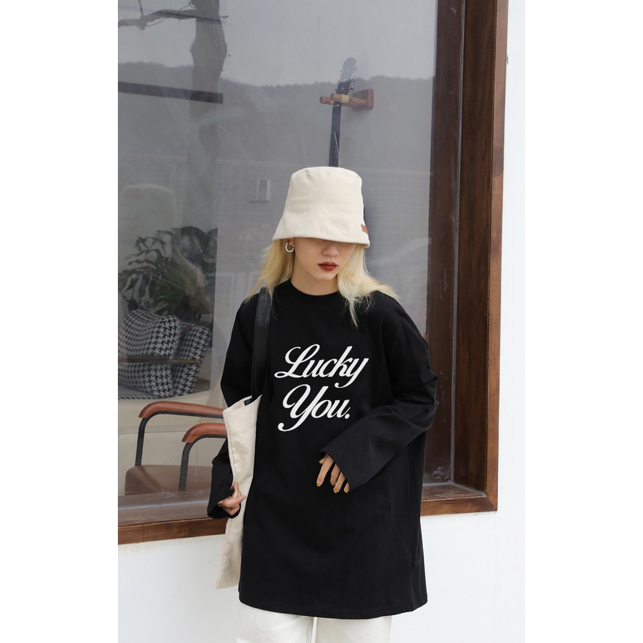 Áo tay dài nữ nhiều màu chất cotton dành cho nam nữ AD005 Miucho in Basic