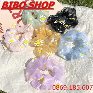 [GIÁ SALE] Dây Buộc Tóc Hoa Cúc - Cột Tóc Hoa Cúc Nữ Thời Trang