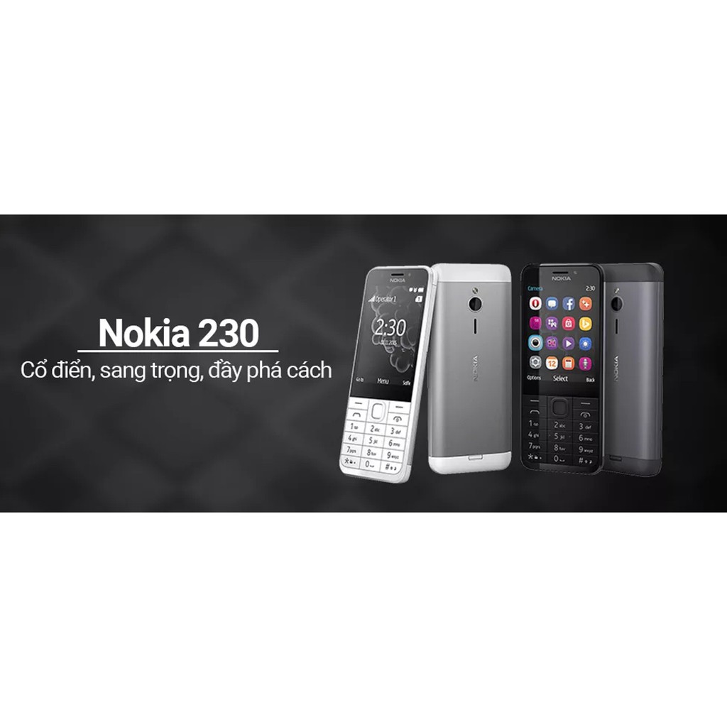 Điện Thoại Nokia 230 Dual sim chính hãng Bảo hành 12 tháng