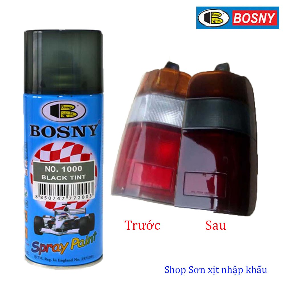 Sơn hiệu ứng đèn &quot;chói đèn&quot;( BLACK TINT) Bosny