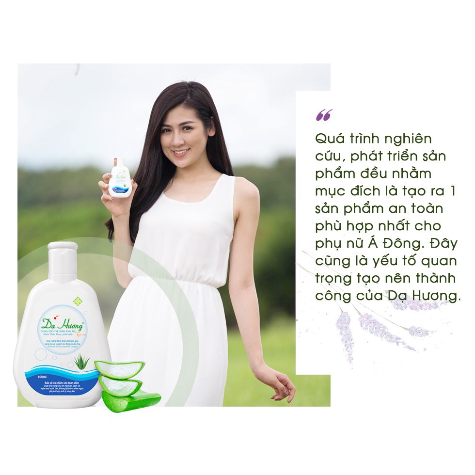 Dung dịch vệ sinh phụ nữ Dạ hương 100ml - của Hoa Linh - Nước rửa phụ khoa hàng ngày ddvs
