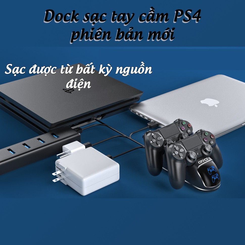 Đế sạc tay cầm PS4, Dock sạc tay cầm PS4