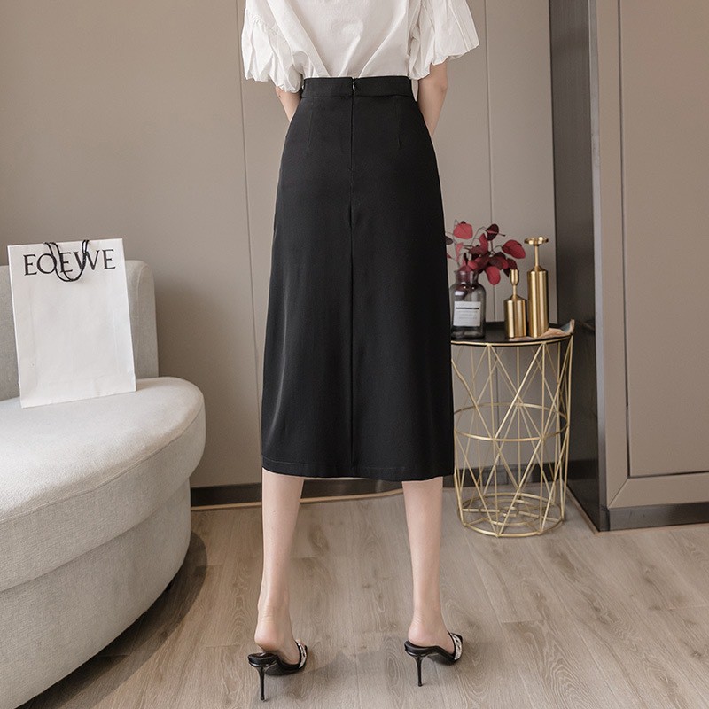 [Chân váy công sở] [Chân váy dài] Chân váy dài Ulzang- Chân váy nữ xẻ tà phong cách Hàn Quốc | BigBuy360 - bigbuy360.vn