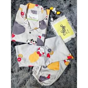 Bộ Pijama Ngắn Tay Quần Dài - Bộ Ngủ phong cách Ulzzang Cute Hot Trend 2022 chất KATE thái giá rẻ | BigBuy360 - bigbuy360.vn