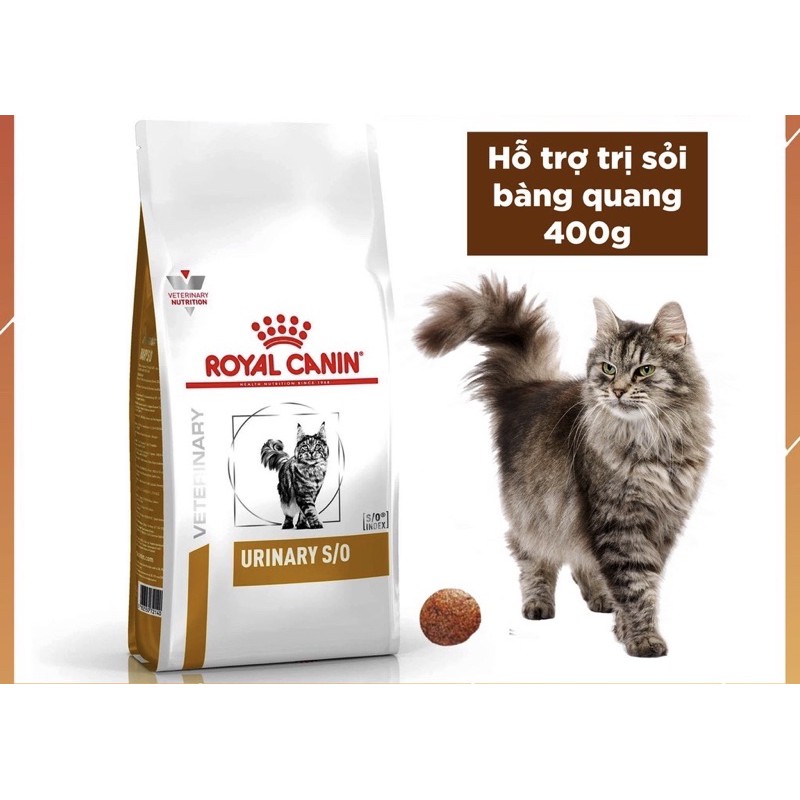 Thức Ăn hạt Royal CANIN Urinary S/O 400gr cho Mèo bị sỏi thận